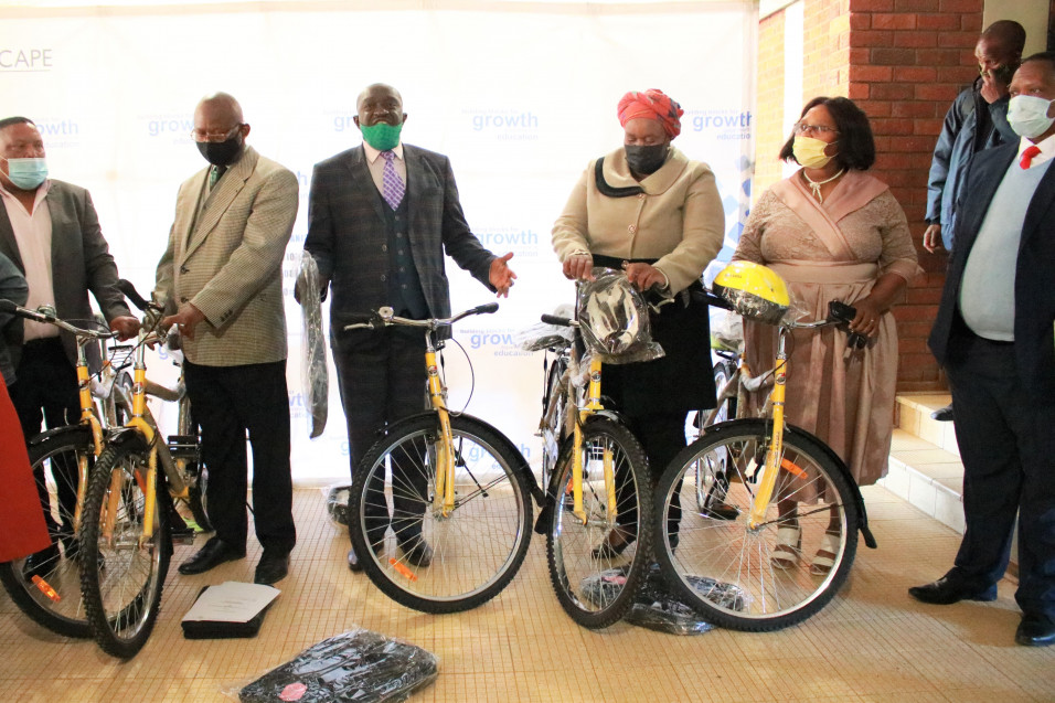 MEC Gade hands-over bicycles to needy learners