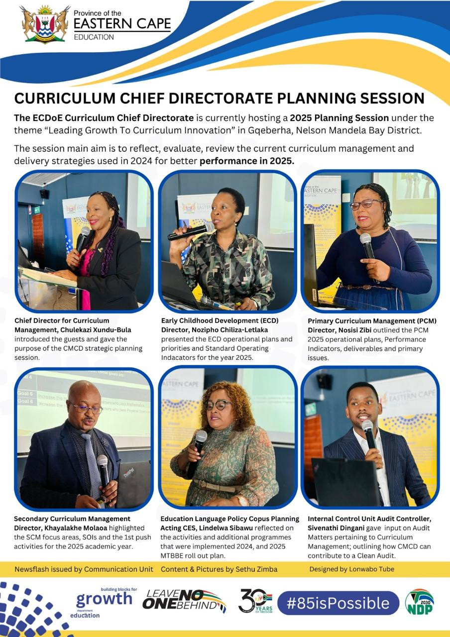Curriculum Chief Directorate planning session